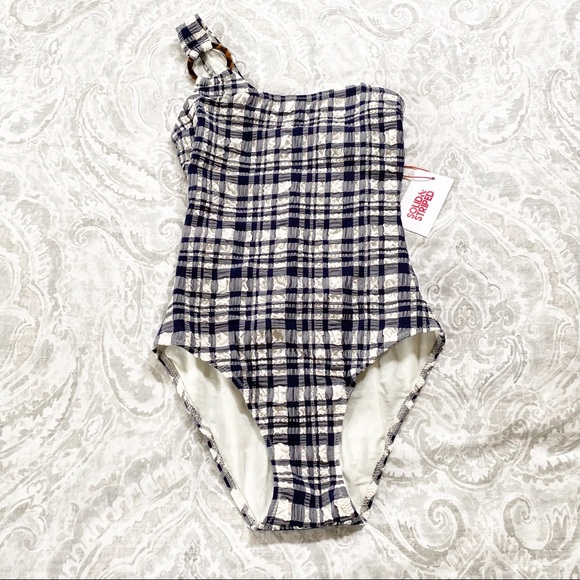 SOLID & STRIPED The Juliana One Shoulder One Piece Swimsuit XS NEW NWT - Picture 2 of 10